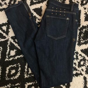 Ksubi Super skinny zip indigo
